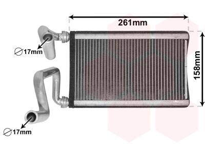 Радіатор обігрівача HONDA CIVIC/ CRV -07 Van Wezel 25006294