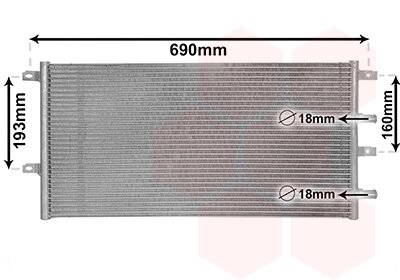 Радіатор охолодження IVECO DAILY 11- Van Wezel 28002131