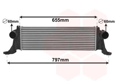 Інтеркулер IVECO TURBO DAILY 3/14+ Van Wezel 28004132