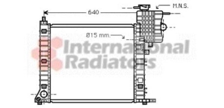 Радиатор охлаждения MERCEDES VITO I W638 (96-) Van Wezel 30002264