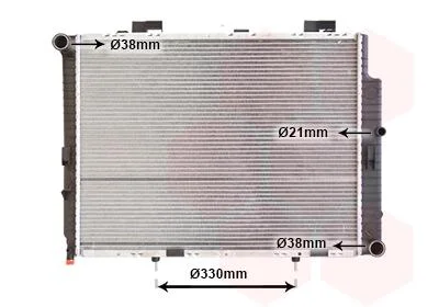 Радіатор охолодження MERCEDES E II (210) (вир-во) Van Wezel 30002287