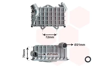 Радиатор масляный MB W202 25TD 95-00 (пр-во) Van Wezel 30003477