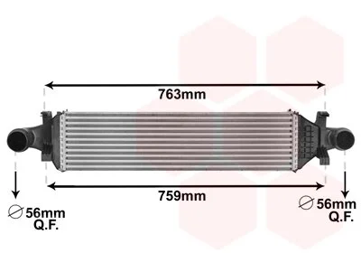 Інтеркулер MERCEDES-BENZ A-Series 1.5D 12- (вир-во) Van Wezel 30004659