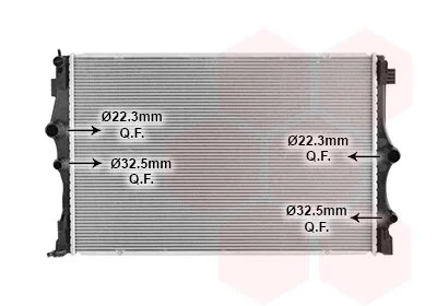 Радіатор охолодження MERCEDES A W177/ B W247/ CLA C118 18+ (вир-во) Van Wezel 30012717