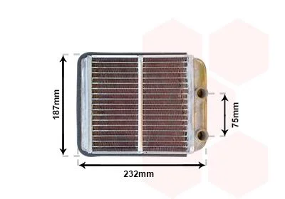 Радіатор пічки Van Wezel 32006186