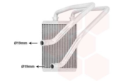 Радиатор отопителя Nissan X-Trail Van Wezel 33006472