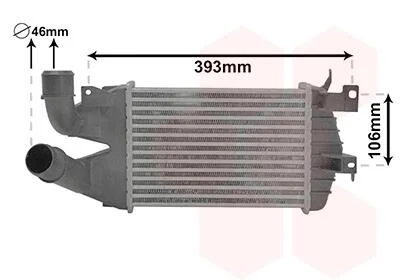 Інтеркулер OPEL ASTRA H/ OPEL ZAFIRA B (вир-во) Van Wezel 37004584