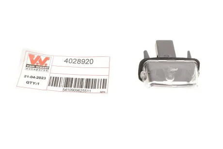 Подсветка номера (заднего) Citroen Berlingo/Peugeot Partner 96- Van Wezel 4028920