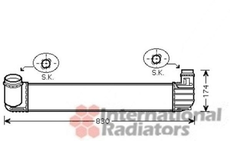 Інтеркулер RENAULT MEGANE3 20i/19dCi MT 08- Van Wezel 43004411