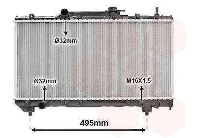 Радіатор CARINA E 1.6/1.8 MT 92-98 Van Wezel 53002141