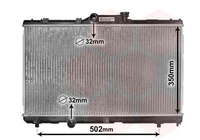 Радиатор охлаждения двигателя COROLLA AE101 MT 92-99 Van Wezel 53002147 (фото 1)