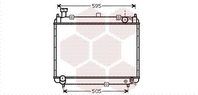 Фото радіатор охолодження TOYOTA HI-ACE 96>06 Van Wezel 53002233 Радіатор охолодження TOYOTA HI-ACE 96>06 Van Wezel 53002233