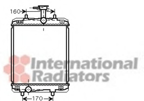 Радиатор охлаждения Van Wezel 53002360 (фото 1)