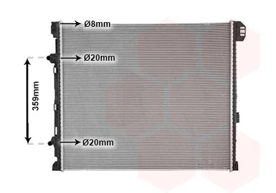 Радіатор охолодження VOLKSWAGEN CRAFTER 1/17+ Van Wezel 58012731