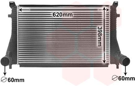 Радиатор интеркулера Van Wezel 58014702 (фото 1)