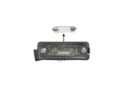Ліхтар підсвітки номерного знаку LEFT/RIGHT VOLKSWAGEN PASSAT 02/05 > 11/10 Van Wezel 5839920