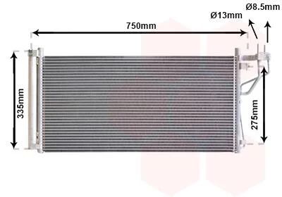 Конденсор кондиционера GRANDEUR/XG/MAGENTIS 05- Van Wezel 82005184