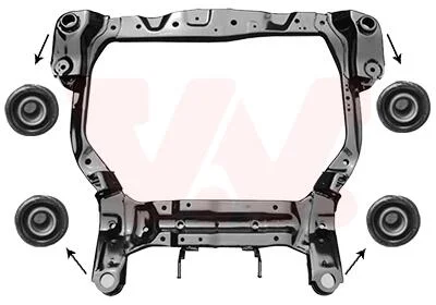 Підрамник передній HYUNDAI ACCENT/ KIA RIO 05>06/11 (вир-во) Van Wezel 8226690