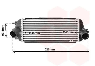 Інтеркулер Sportage/IX35 1.7CRDi 09+ (вир-во) Van Wezel 83004281
