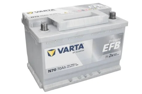 Акумулятор 70Ah-12v BD EFB (278х175х190), R, EN760 VARTA 570 500 076