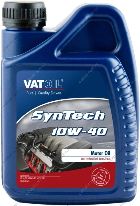 Масло моторное Vatoil SynTech 10W-40 (1 л) VATOIL 50028 (фото 1)