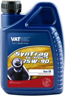 Трансмиссионное масло SynTrag GL-4 / 5 75W-90 полусинтетическое 1 л VATOIL 50095 (фото 1)