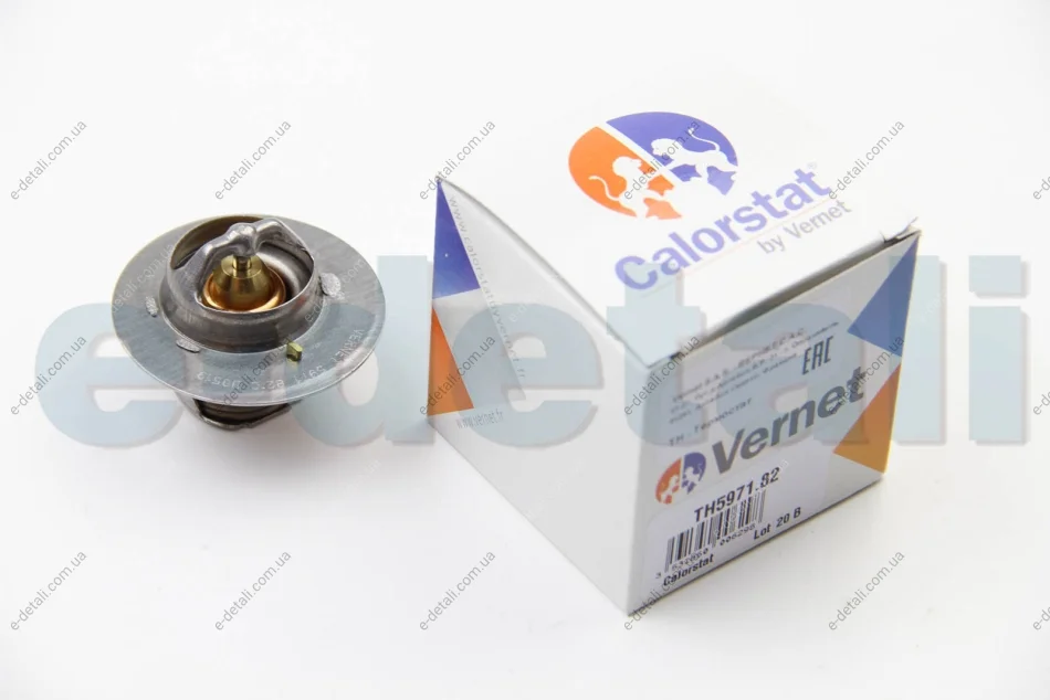 Термостат Renault Clio II/Kangoo/Laguna II/Trafic 1.9D/dTi/dCi 82- (82 C) Vernet TH5971.82 (фото 1)