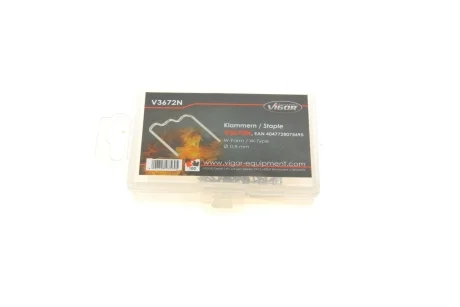 Скоба W-профиль Ø0,8 mm 100 ед. VIGOR V3672N