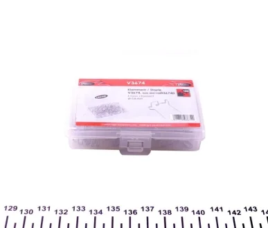 Скоба F-профиль Ø0,8 mm 100 ед. VIGOR V3674
