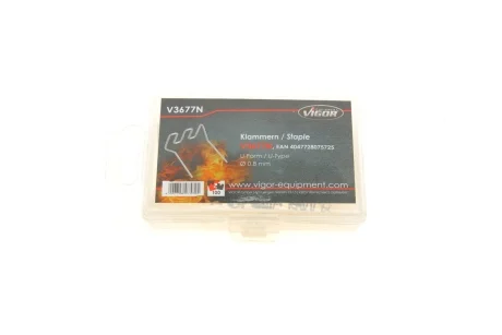 Скоба U-профиль Ø0,8 mm 100 ед. VIGOR V3677N