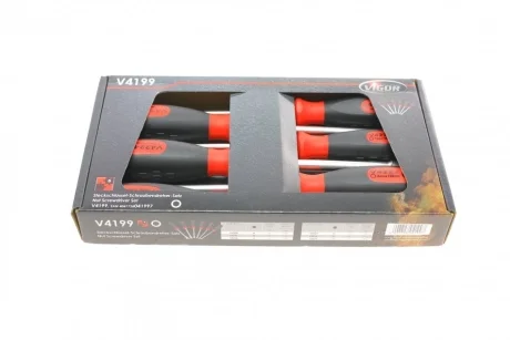 Набор отверток Hex NUT 6 ед. VIGOR V4199