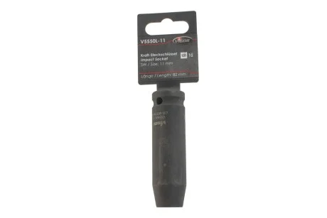 Головка торцевая ударная 1/2" 11 мм Long 85 мм VIGOR V5550L-11