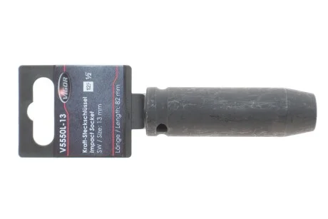 Головка торцевая ударная 1/2" 13 мм Long 85 мм VIGOR V5550L-13