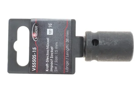 Головка торцевая ударная 1/2" 15 мм VIGOR V5550S-15