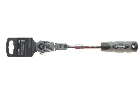 Трещотка 3/8" телескопическая 90 зубцов 250-350 мм VIGOR V6638N