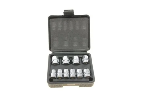 Набор головок 12-граней 3/8" 10-19 мм 10 ед. (хромированные) VIGOR V7538/10