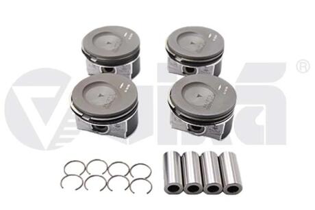 Поршень у комплекті;з поршневим кільцем;1шт;+0.25MM Vika 11071700501