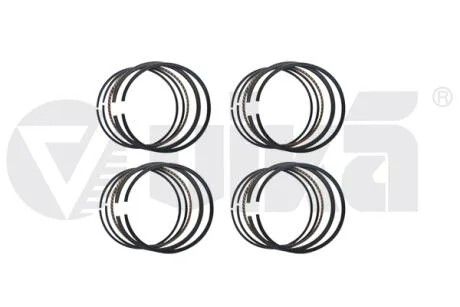 Кольца поршневые комплект на 4 цилиндра Audi A3, A4/Skoda Octavia I/VW Golf, Passat, Polo 1,6 (94-) (D=81 мм) VIKA Vika 11981636101