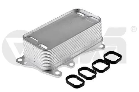 Радиатор масляный с прокладкой BMW 1, 2, 3, 4, 5, X1, X3, X5 (04-21) Vika 19786401