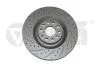 Диск гальмівний передній Skoda Superb (08-13)/VW Golf (06-13), Passat (06-11) перфорований (Geomet) VIKA Vika 66151717001 (фото 1)