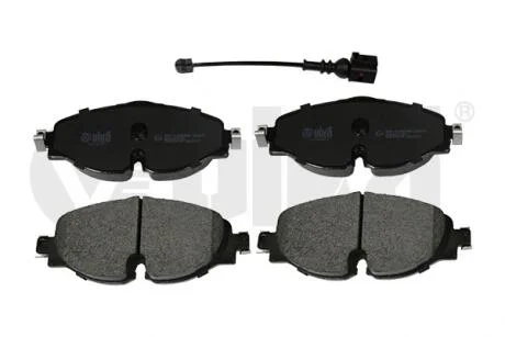 Колодки передні гальмові з датчиком зносу Skoda Octavia (13-)/VW Golf (13-)14/Audi A3 (13-)15/Seat Leon (13-16) VIKA Vika 66981408601