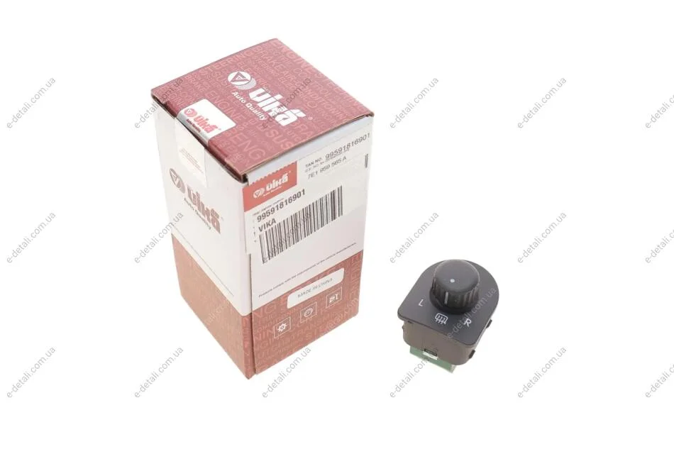 Кнопка регулировки зеркалами VW T5/T6/Fox 03- Vika 99591816901 (фото 1)