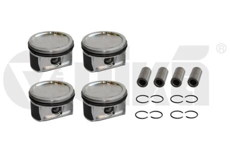 Комплект поршней с кольцами (комплект на двс) 1,6L mot.CFNA,CLRA,CLSA VW Jetta (11-),Polo (10-) vika Vika K11778901
