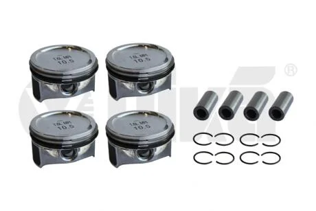 Комплект поршней с кольцами и пальцами (4шт) VW Golf (13-),Jetta (15-)/Skoda Octavia (13-21),Fabia 915-) vika Vika K11786601