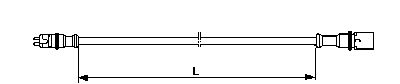 Кабель сполучний ABS прямий L=6000mm Wabco 4497120600