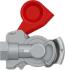 Головка связующая красный прицеп M22x1.5 Wabco 4522000110 (фото 4)