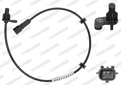 Датчик ABS задн. CAPTUR I/CLIO IV 12- Пр. WAGNER ABS00025