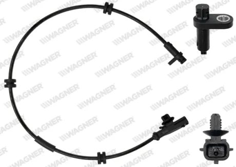 FORD датчик ABS задній Fiesta 08-, Ecosport 13- WAGNER ABS00046