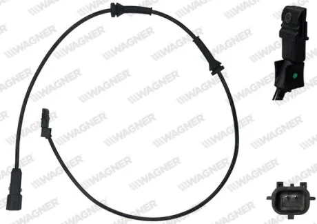 Датчик ABS Renault MEGANE II,SCENIC II,GRAND SCENIC II 02- задній Л/Пр WAGNER ABS00208