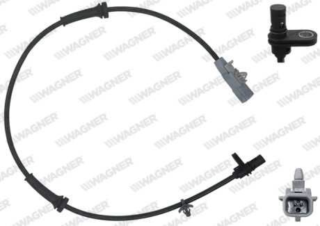 Датчик ABS задн. KADJAR (HA_, HL_) 15- Л. WAGNER ABS00282